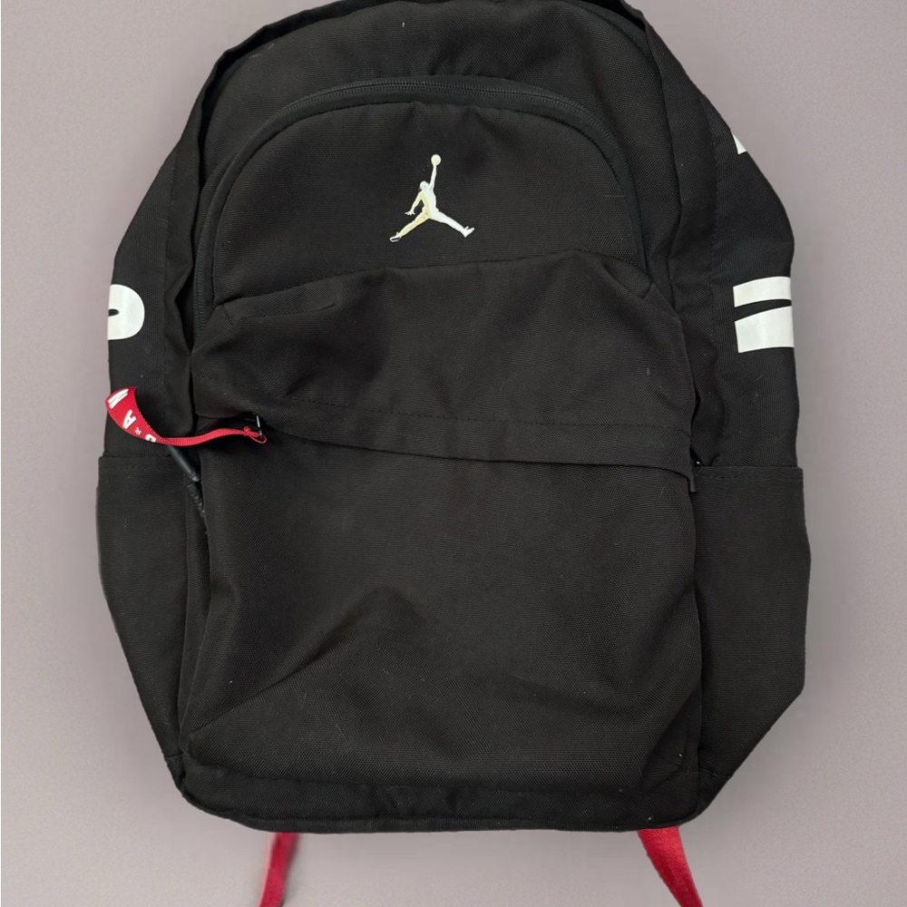 Jordan Black and Red Backpack
